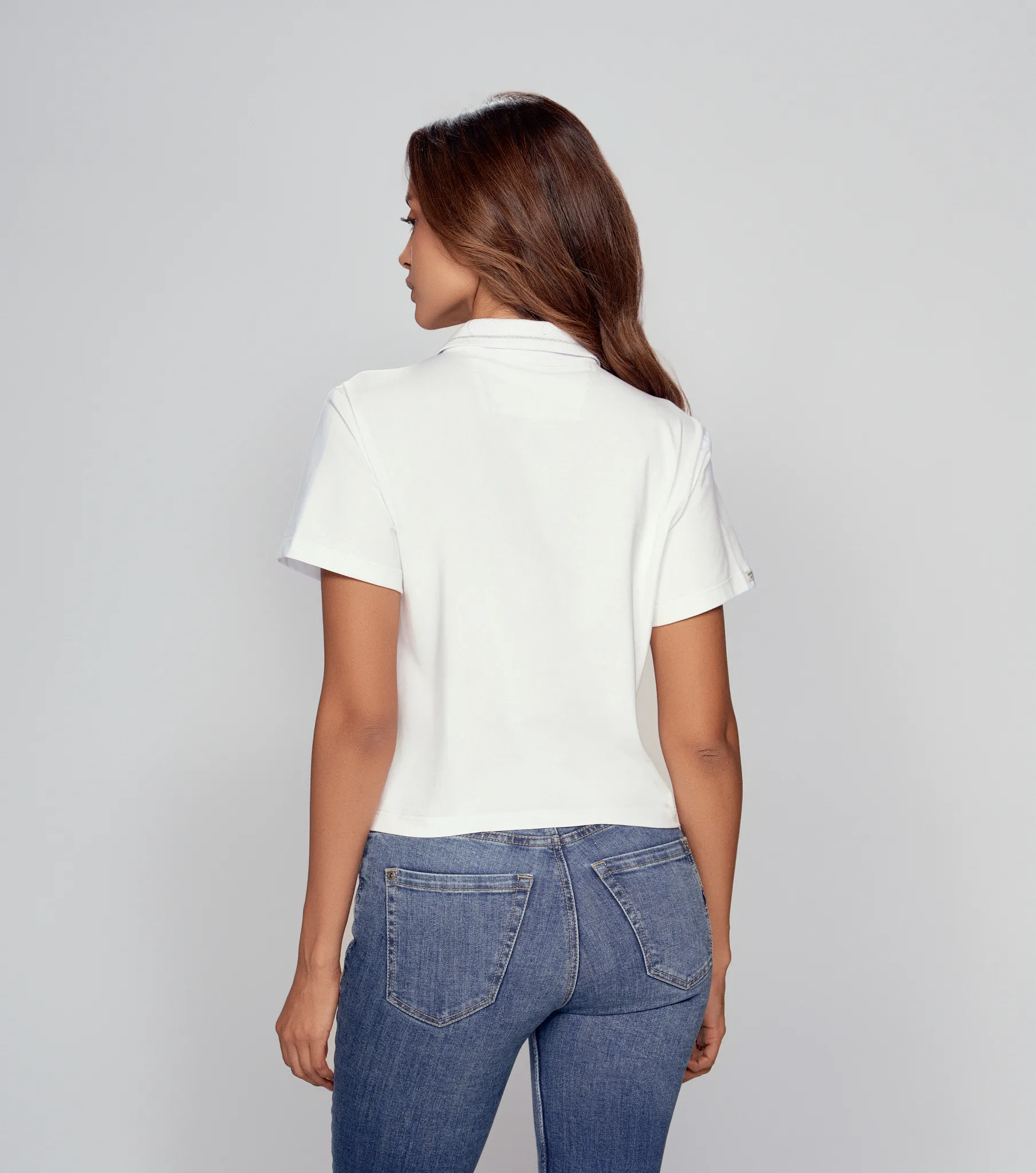 Antonella Polo Unicolor Con Cremallera Y Lurex En Cuello Unser 831563 AR