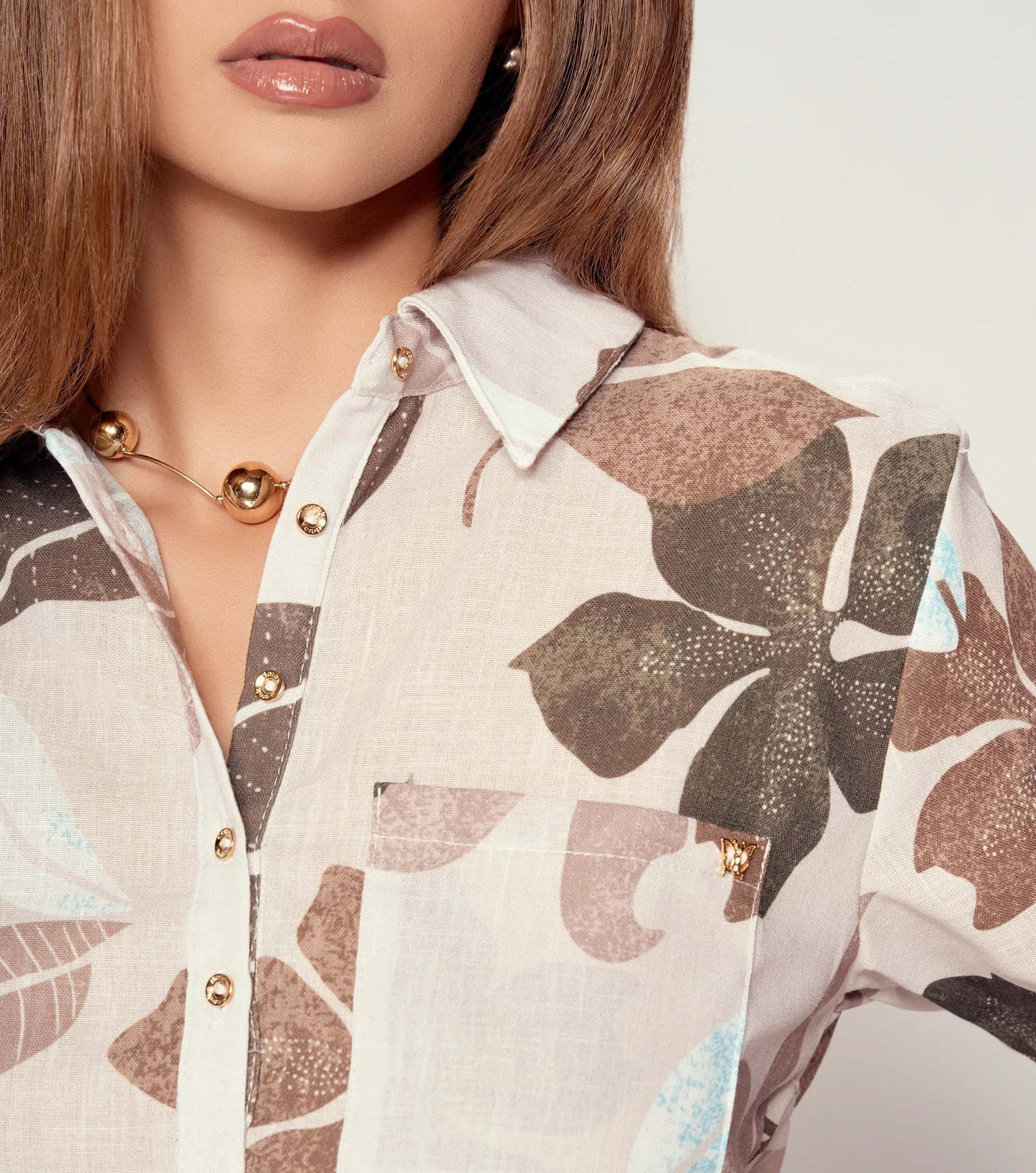 Blusa Para Mujer Con Martin Gala Y Manga 3 4 Derek 835296 KQ