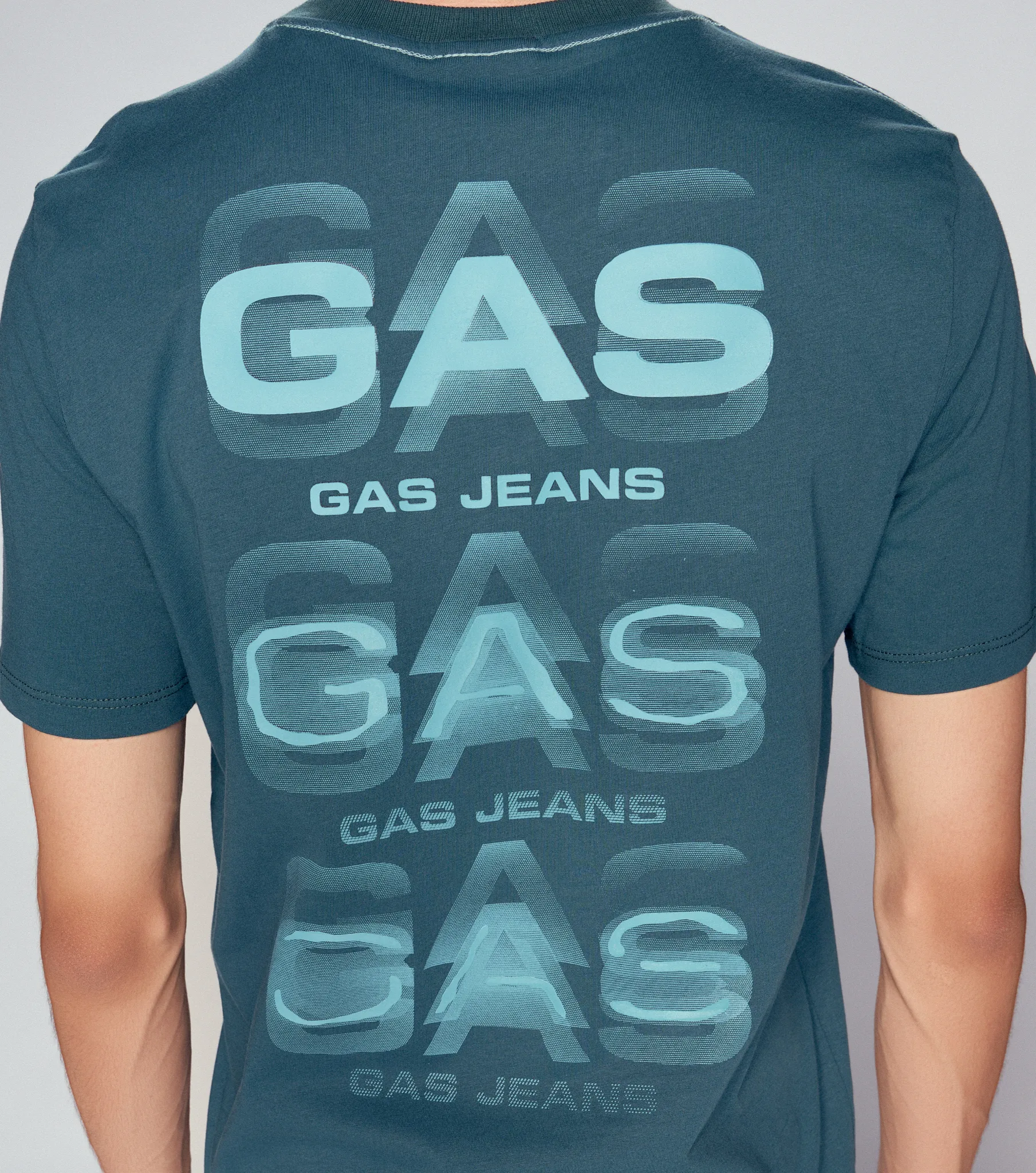 Boil Camiseta Estampada Slim Fit Masculina Gas 834148 AP