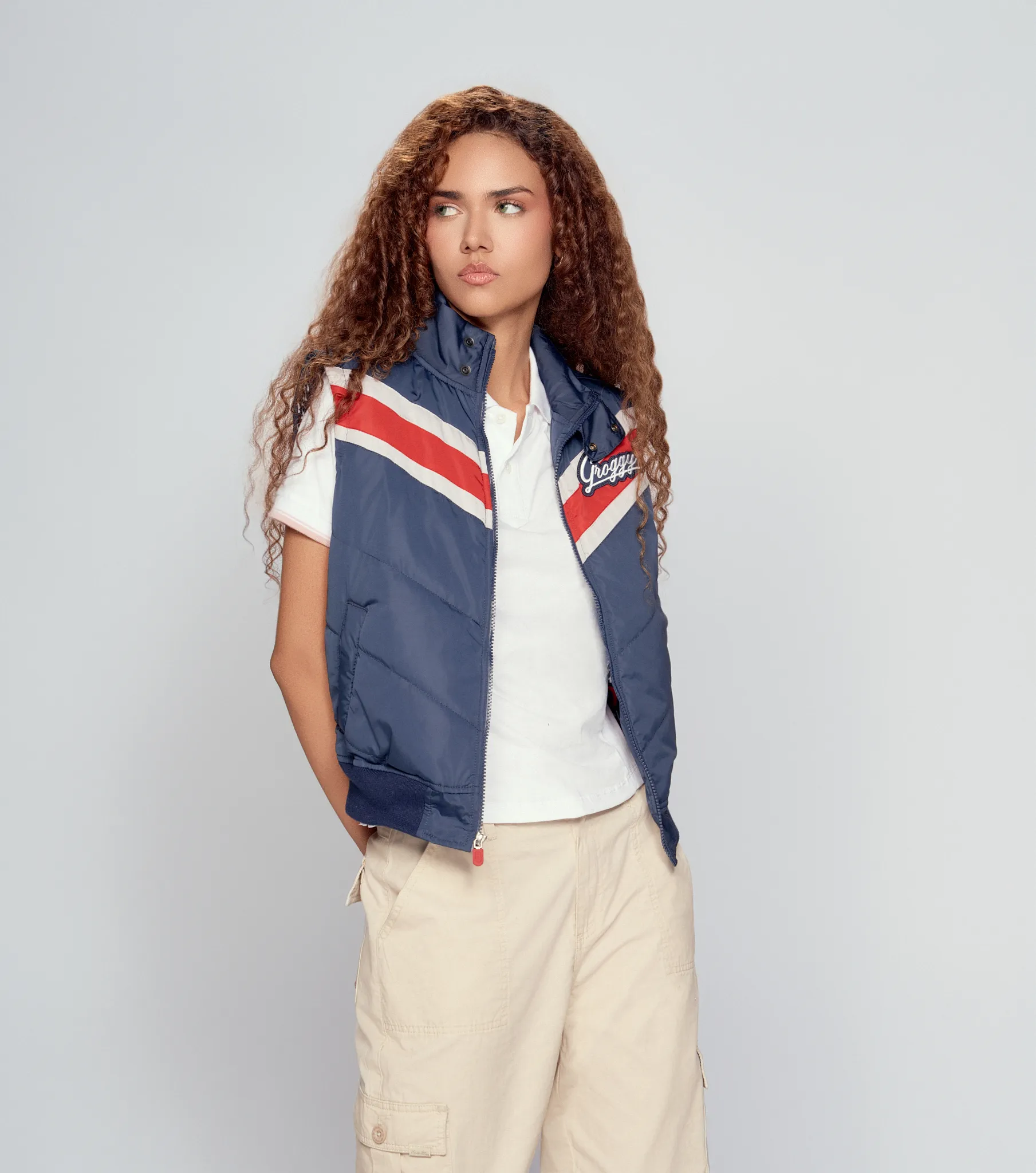 Caly Chaleco Femenino Groggy 832344 AO