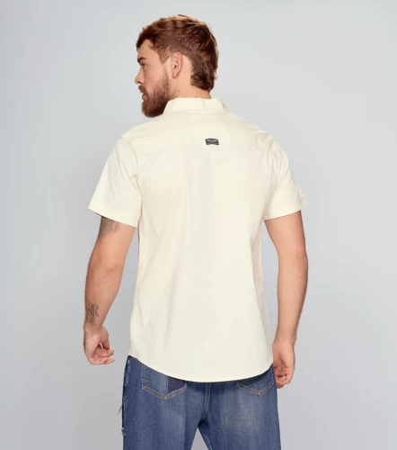 Camisa Para Hombre Molderia Comfort Unicolor UnserAR