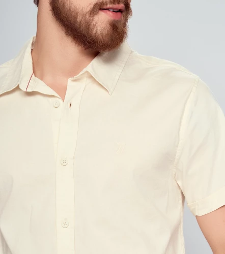 Camisa Para Hombre Molderia Comfort Unicolor UnserAR