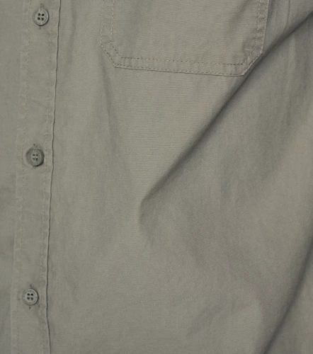 Camisa Para Hombre Unicolor Manga Larga Con Bolsillos UnserVD