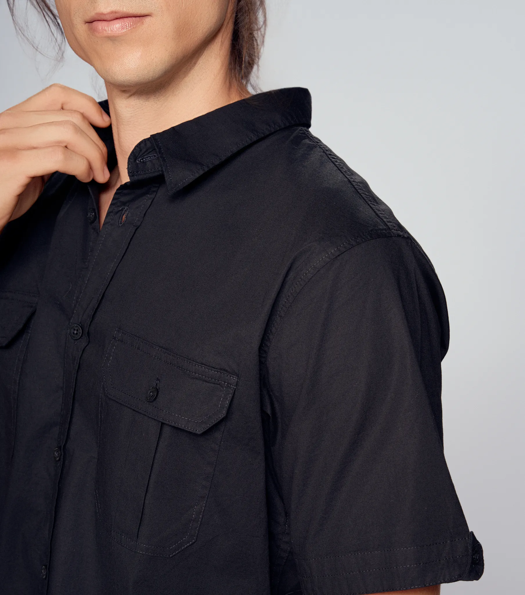 Elias Camisa Comfort Unicolor M C Unser 834019 BL