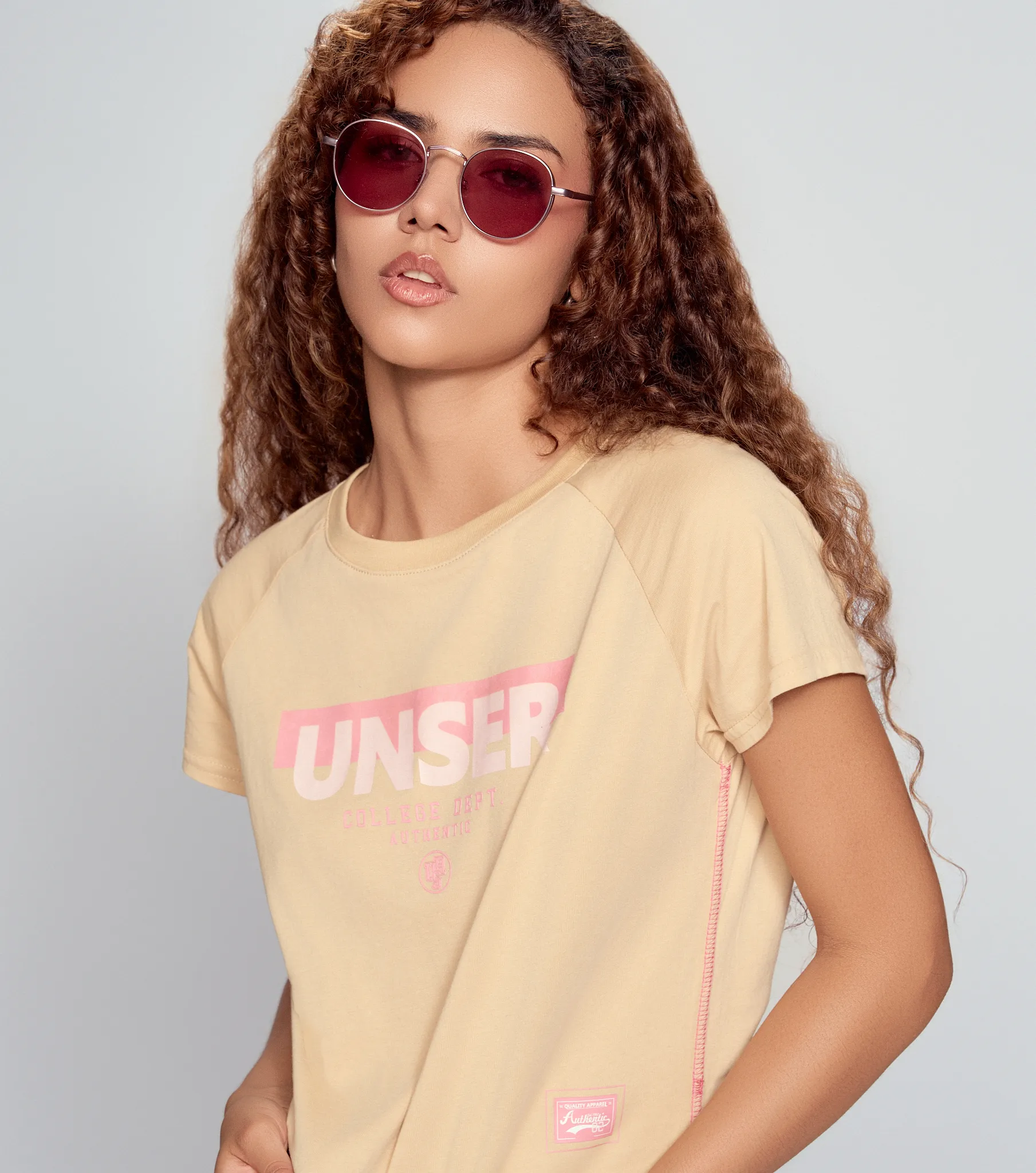 Emily Blusa Manga Rangla Unicolor Con Estampado Unser 835736 KQ