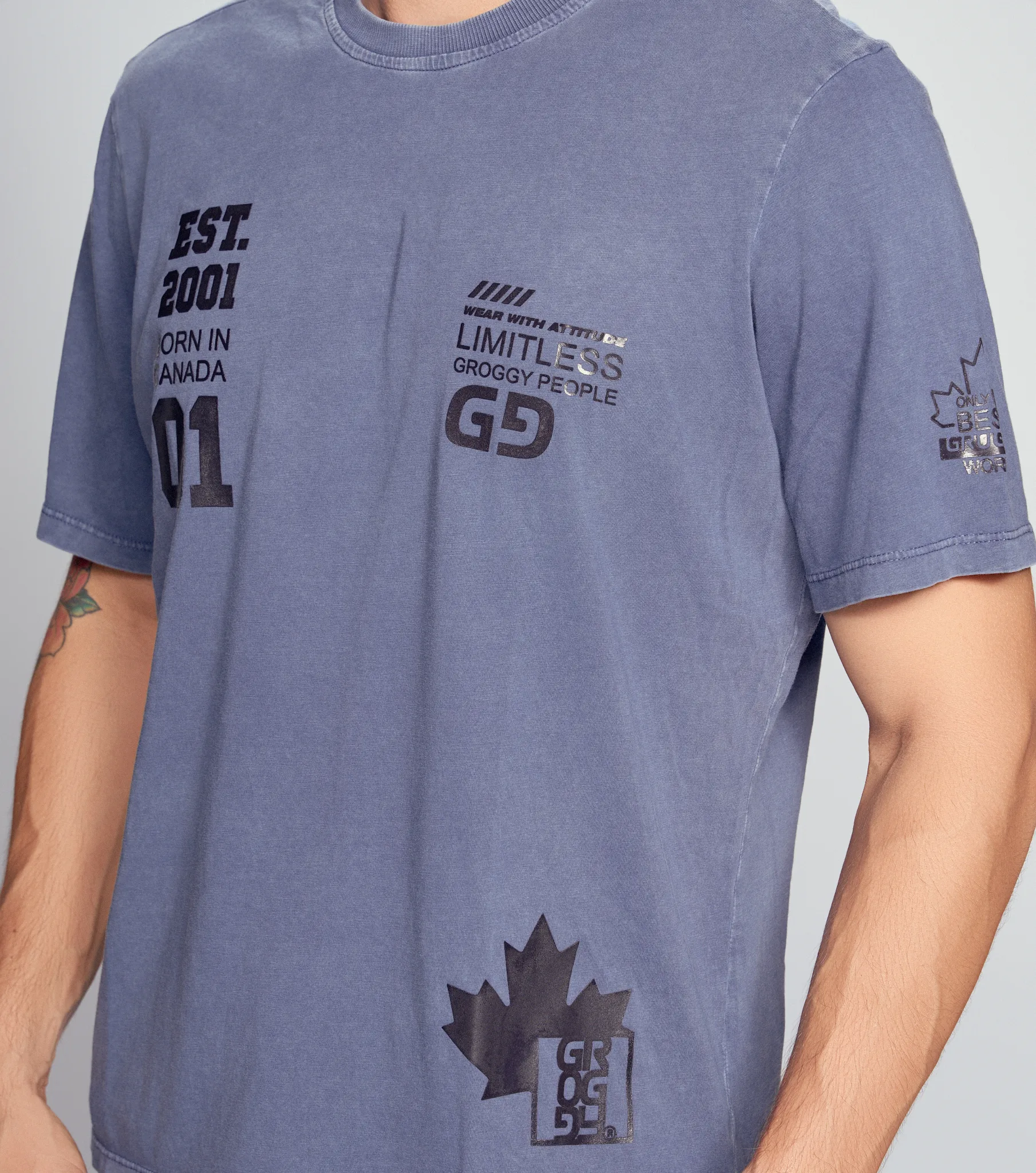 Galen T Shirt Regular Masculina Groggy 834157 AP