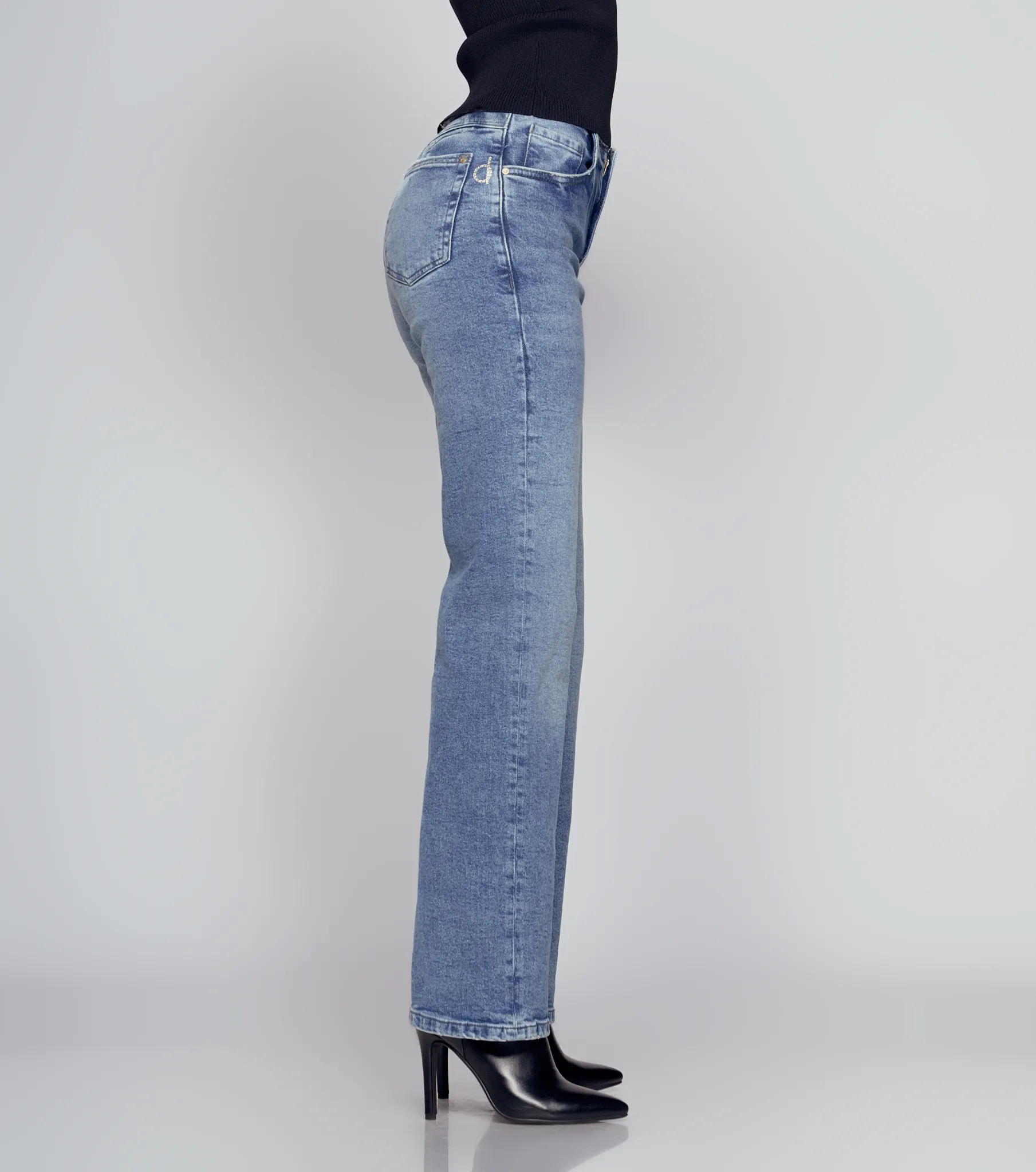 Jean Para Mujer Sin Pretina Con Proceso Barcelona Kendall Derek 834733 AZ