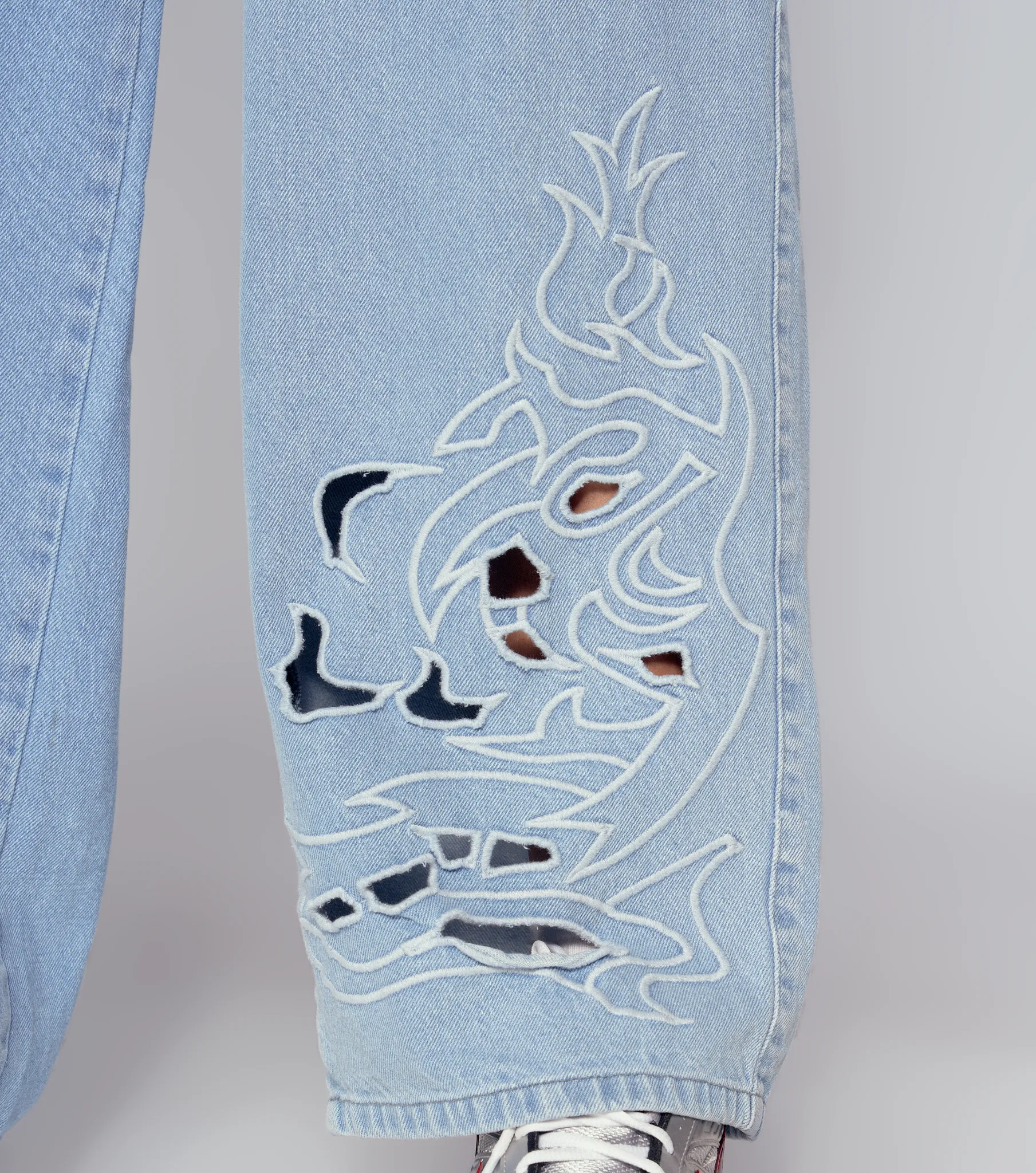 Manu Jean Bota Recta Con Efecto Laser Typer 835055 AZ