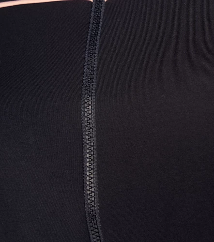 Melina Blusa Combinada Con Cremallera Doble Y Cuello Tejido UnserNG