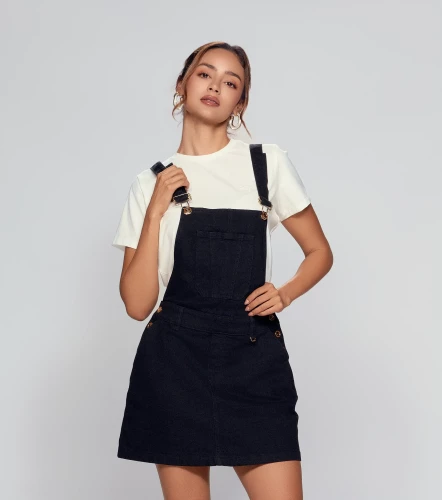 Overol Para Mujer Falda En Indigo Brittany DerekNG