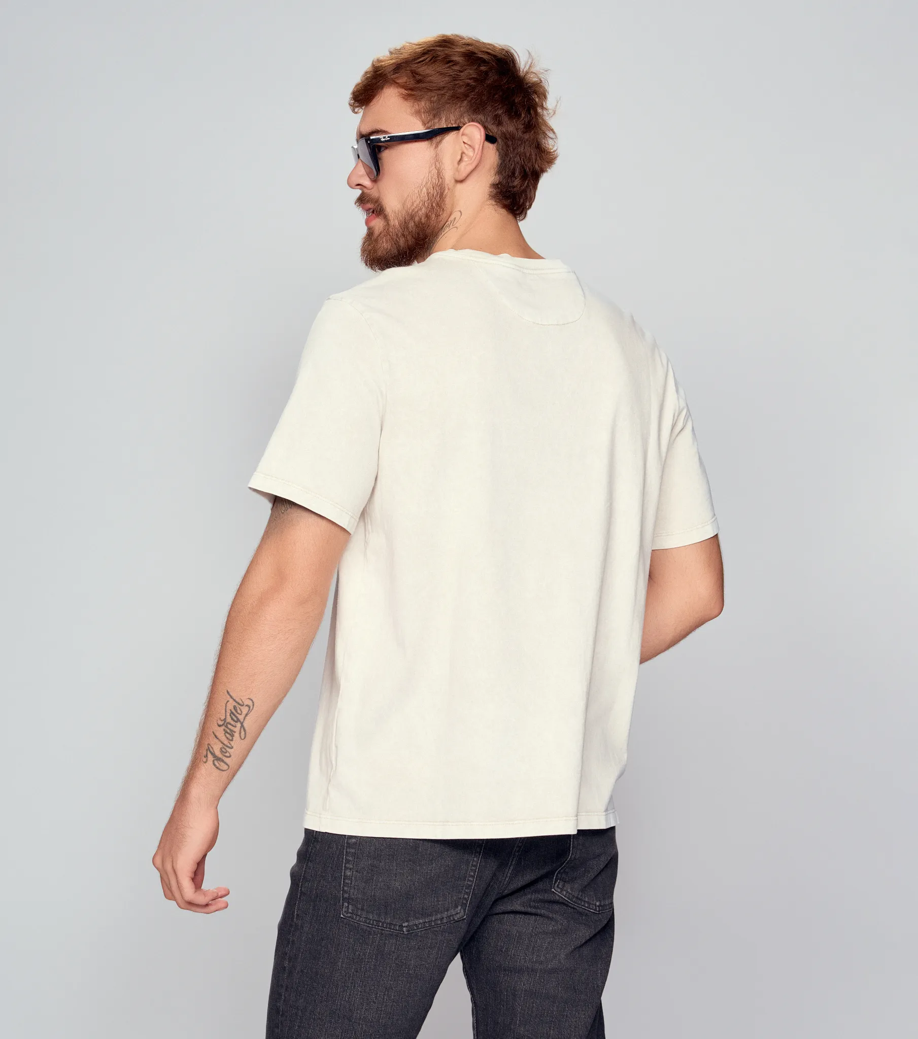 Ronan T Shit Regular Masculina Groggy 834418 BG