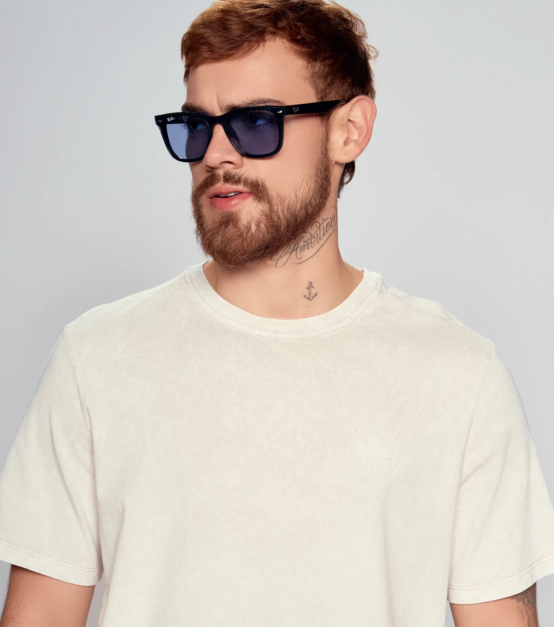 Ronan T Shit Regular Masculina Groggy 834418 BG