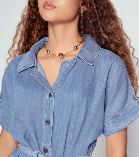 Vestido Para Mujer En Indigo Con Proceso Sharik DerekAZ