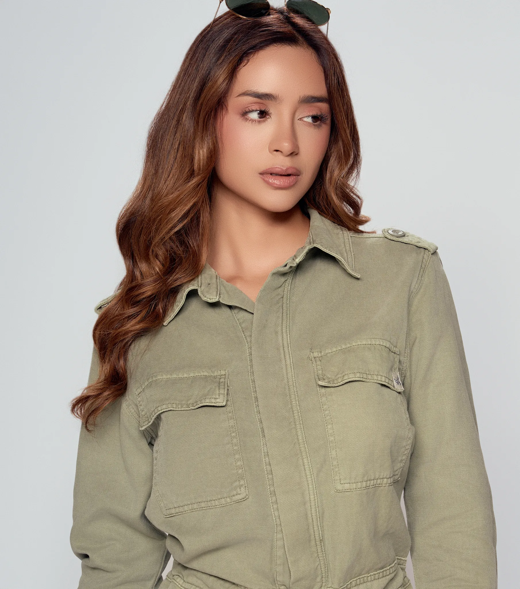 Fatima Enterizo Short Con Bolsillos Y Manga 3 4 Unser 831541 VD