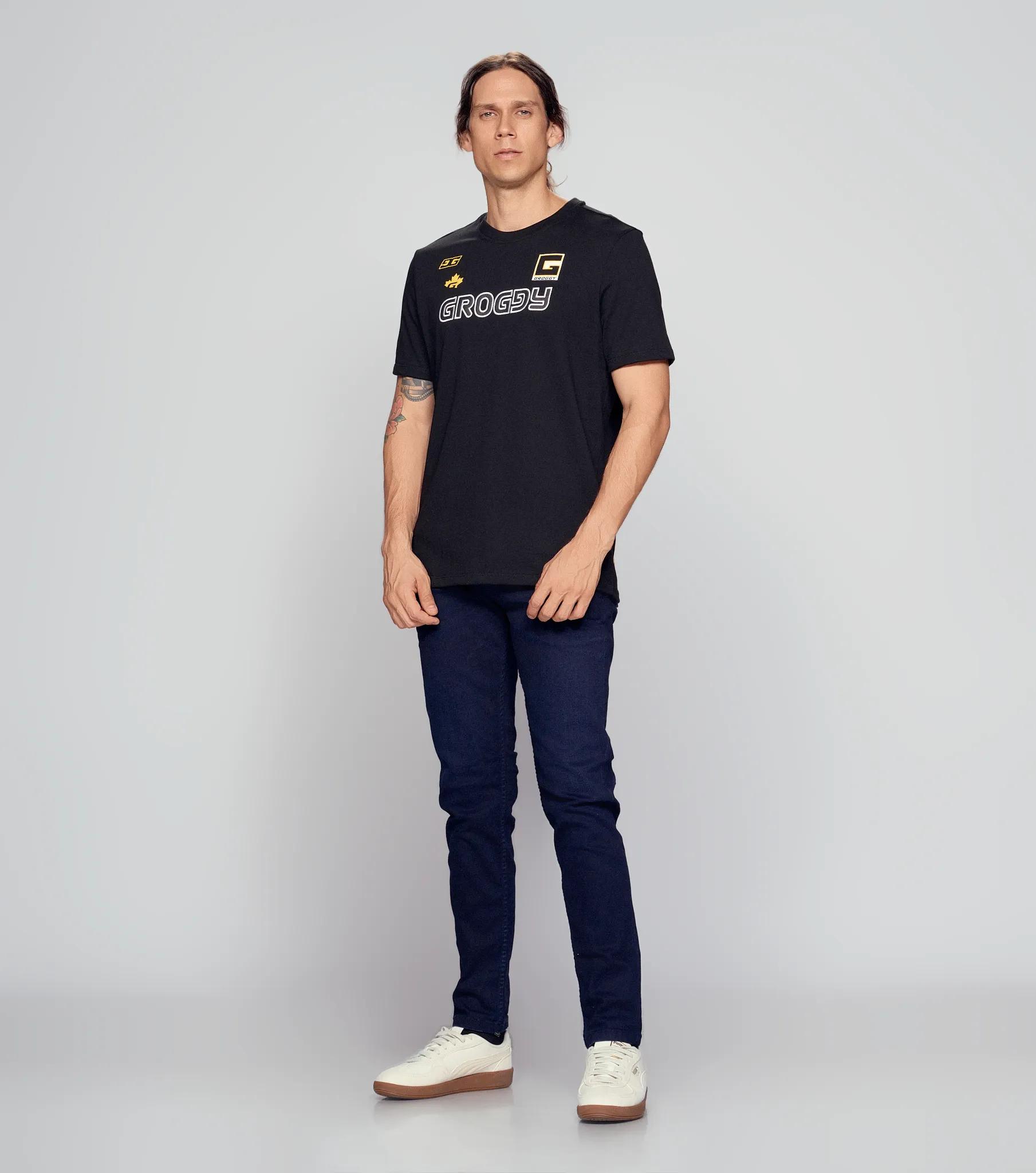 Amter Jean Skinny Con Ribete Masculino Groggy 833459 AO