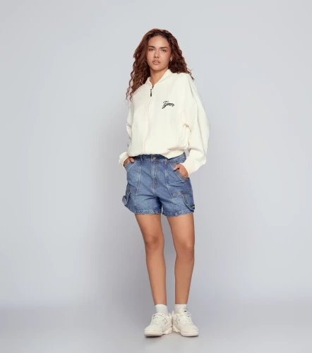 Jesse Chaqueta Oversize Tipo Bomberg Estampada Con Tejidos TyperAR