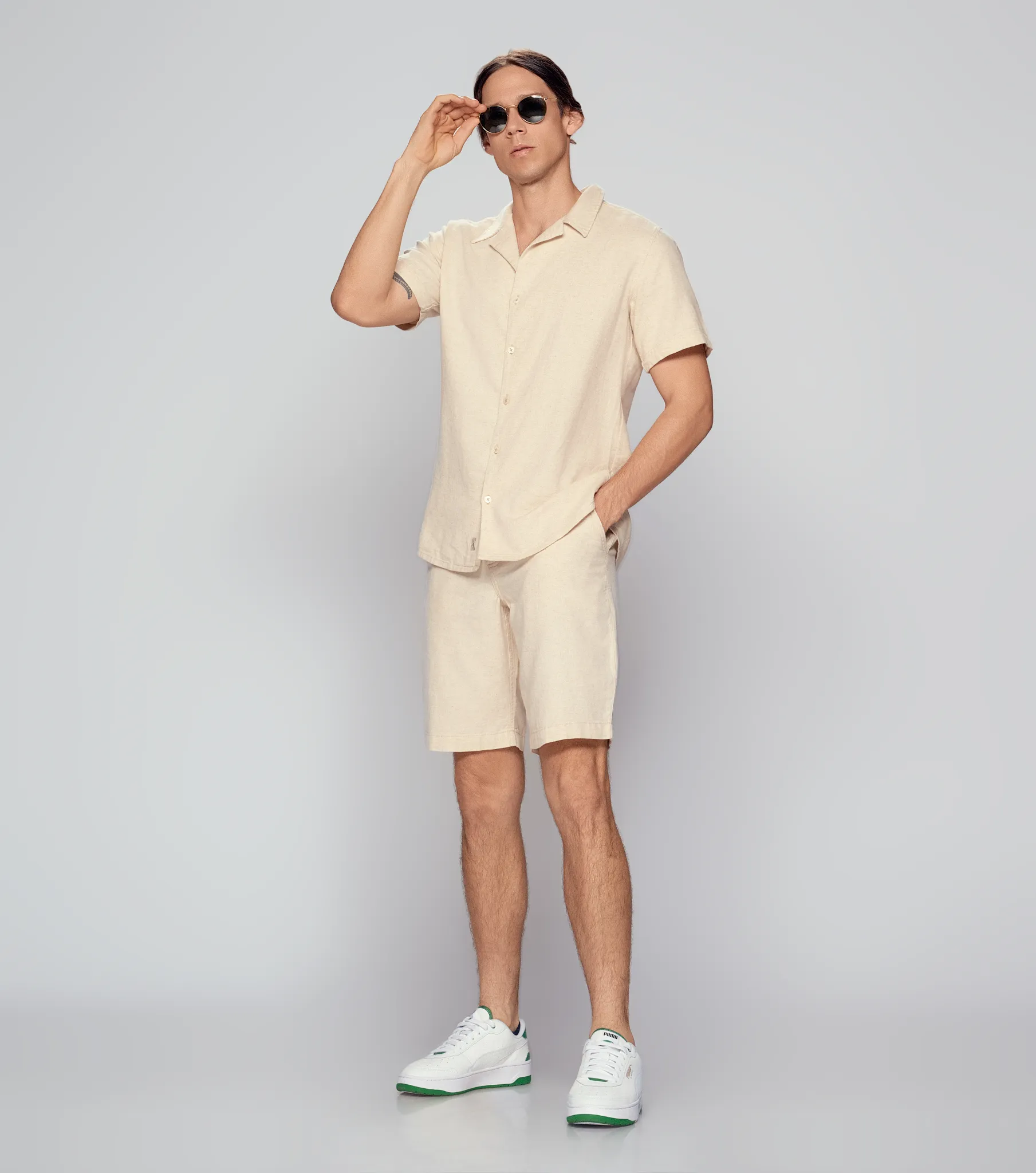 Noha Camisa Comfort Unicolor Cuello Sport Unser 834024 BG