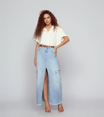 Falda Larga Para Mujer Luciana Derek LovelyAZ