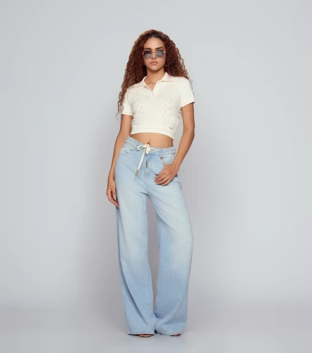 Jean Wide Leg Con Proceso Barcelona Missy DerekAZ