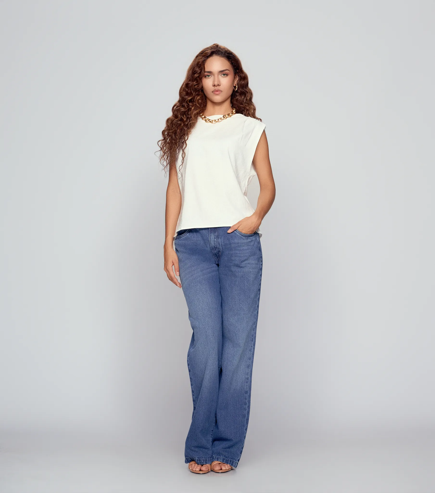Jean Wide Leg Con Proceso Praga Anastacia Derek 834771 AZ