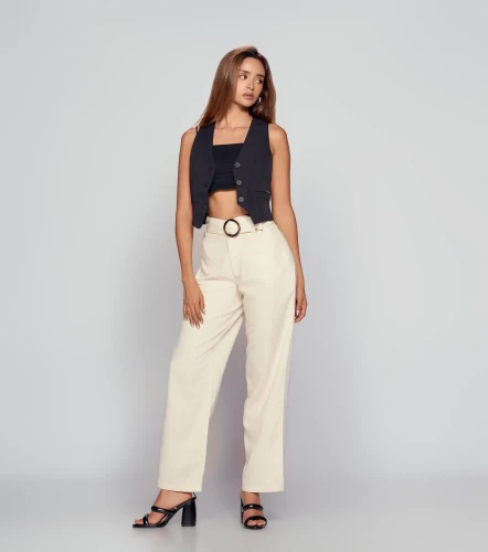 Chaleco Manga Sisa Con Botones En Delantero DerekNG