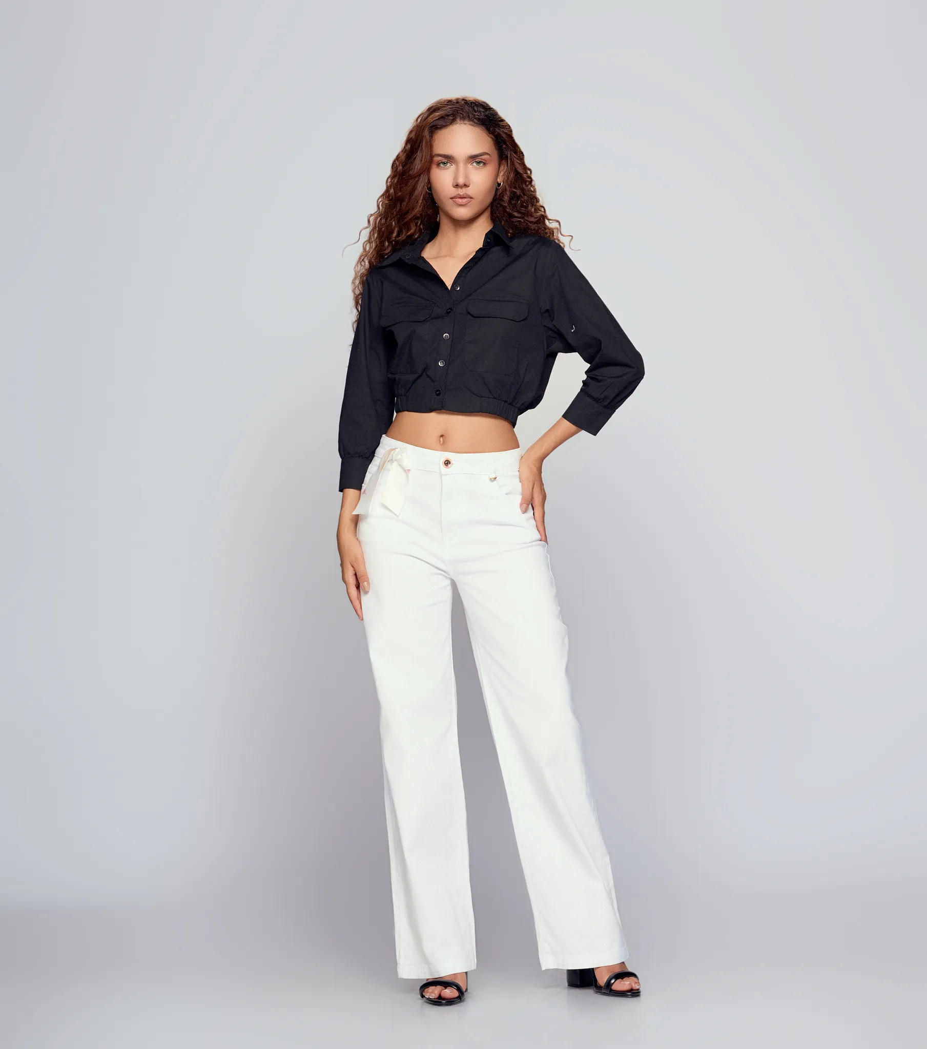 Pantalon Para Mujer En Drill Bota Recta Praga Kym Derek 834899 BL
