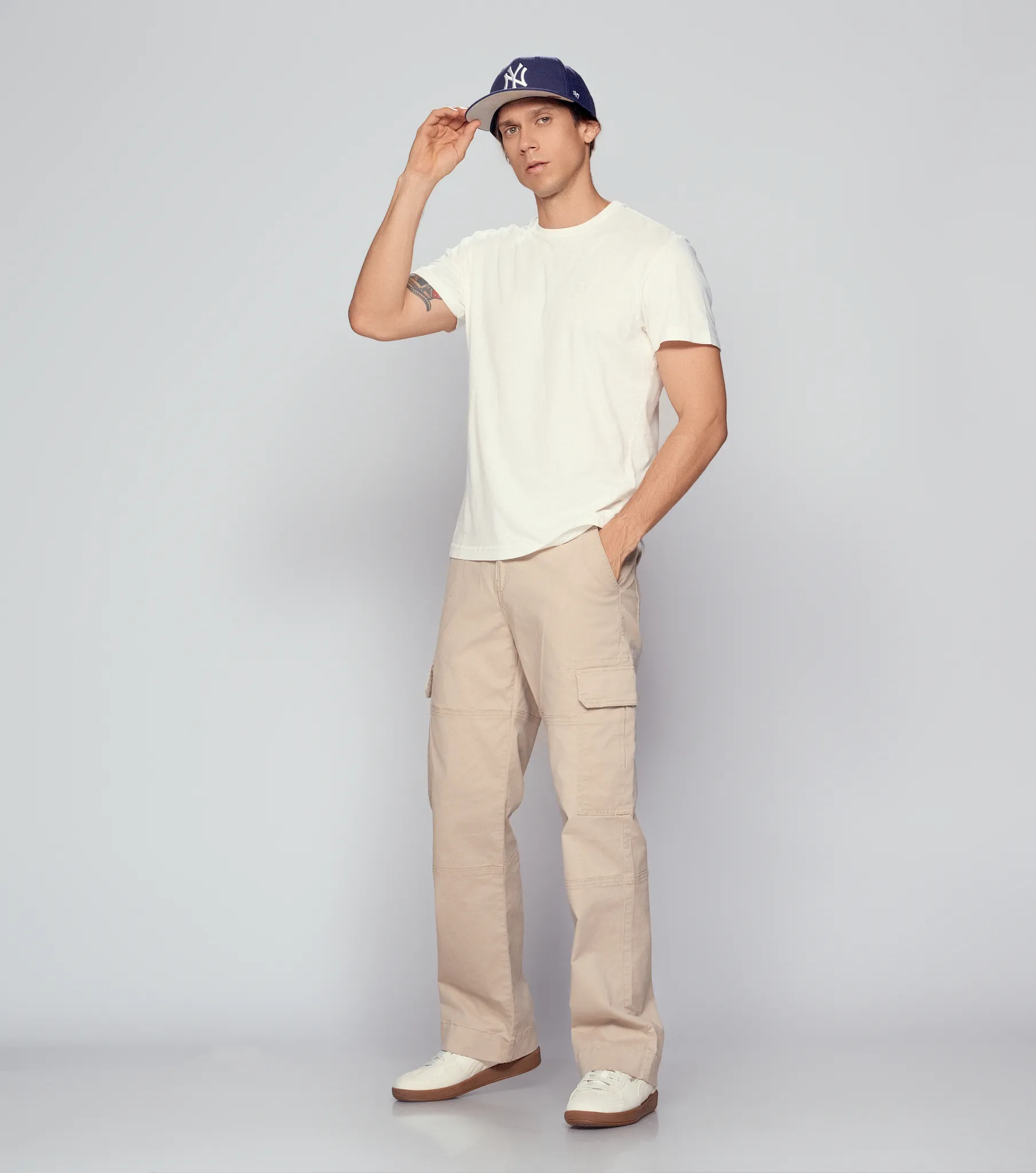 Pantalon Para Hombre Cargo Bota Recta 835104 KQ