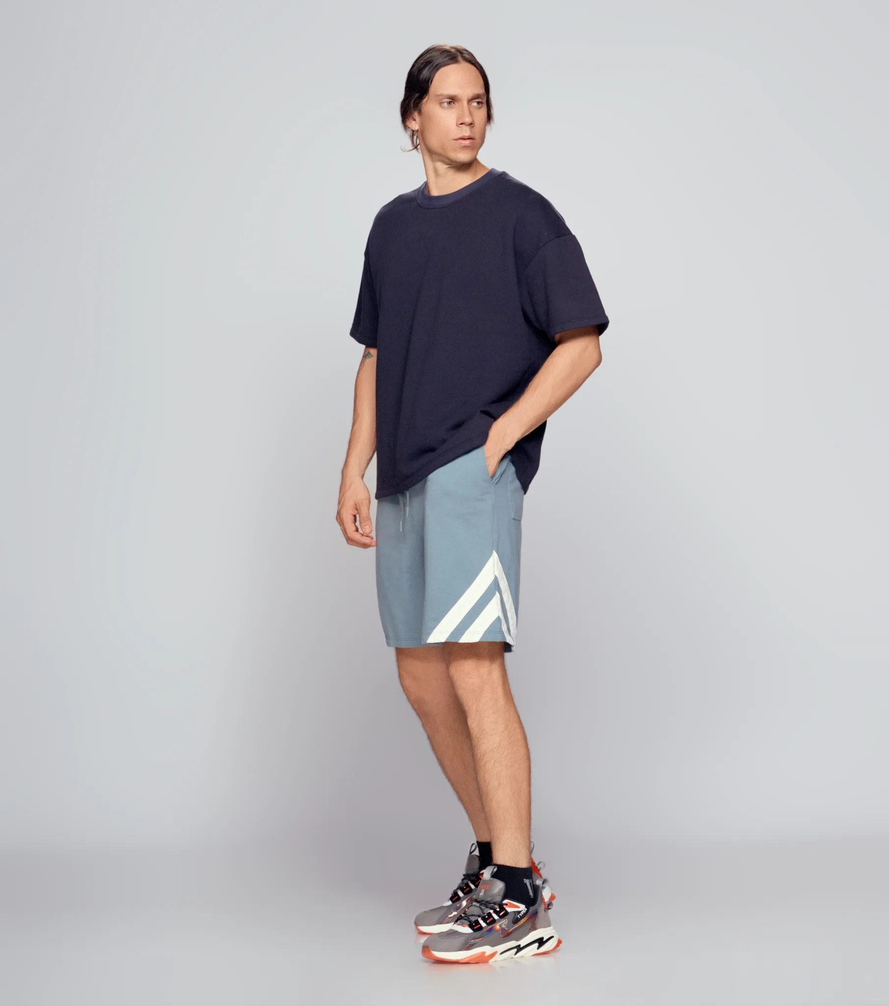 Colins Bermuda Relaxed Con Cortes En Contraste Typer 835292 AC