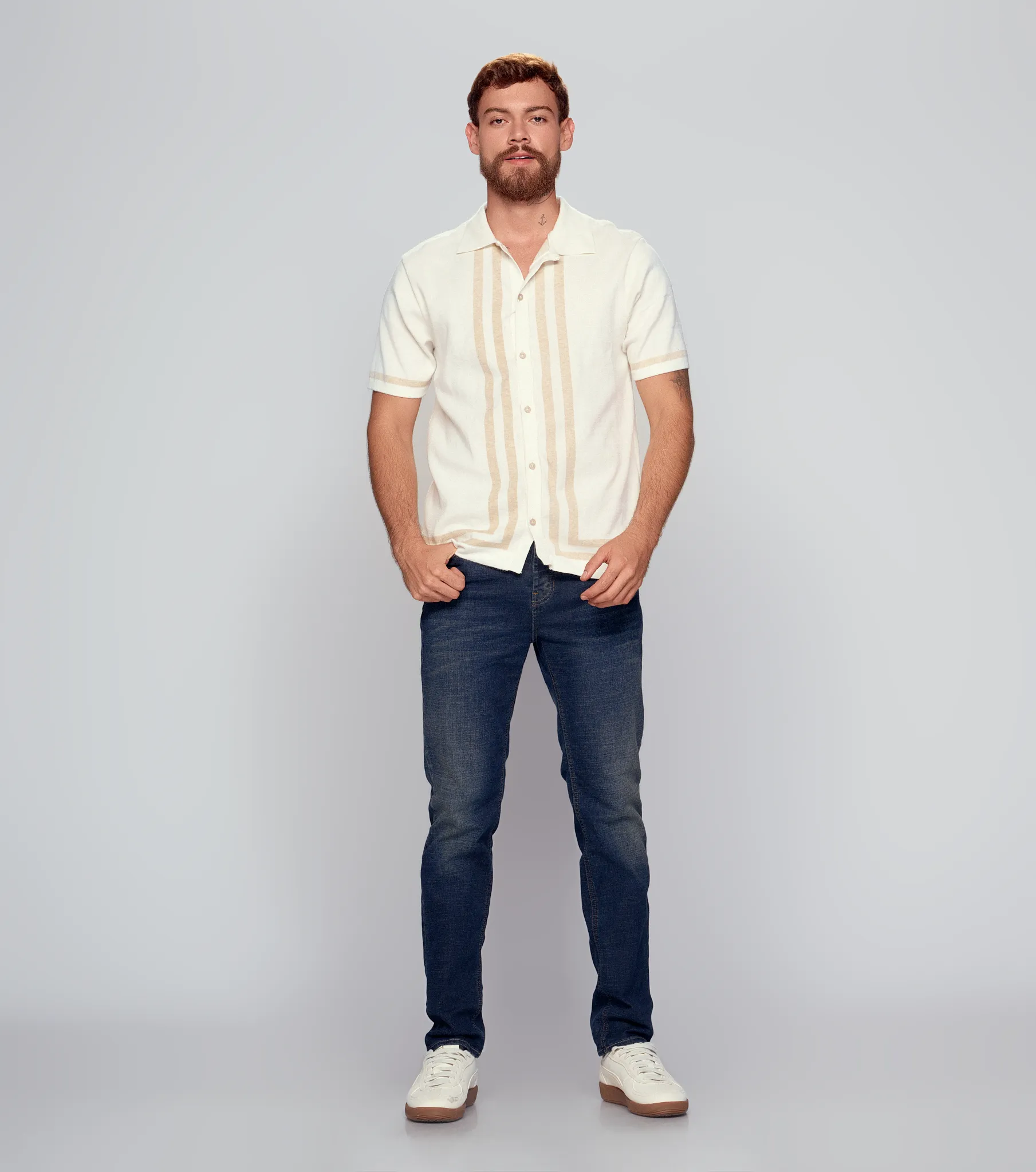 Paolo Camisa Tejida Combinada Unser 835544 AR