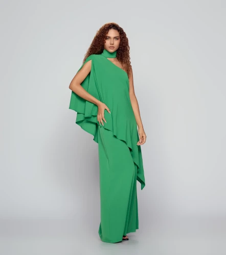 Madelaide Blusa Asimetrica Con Detalle En Cuello Unicolor DerekVD