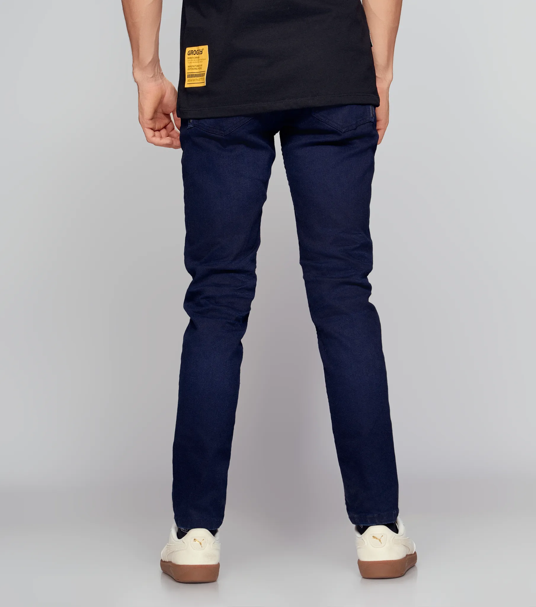 Amter Jean Skinny Con Ribete Masculino Groggy 833459 AO