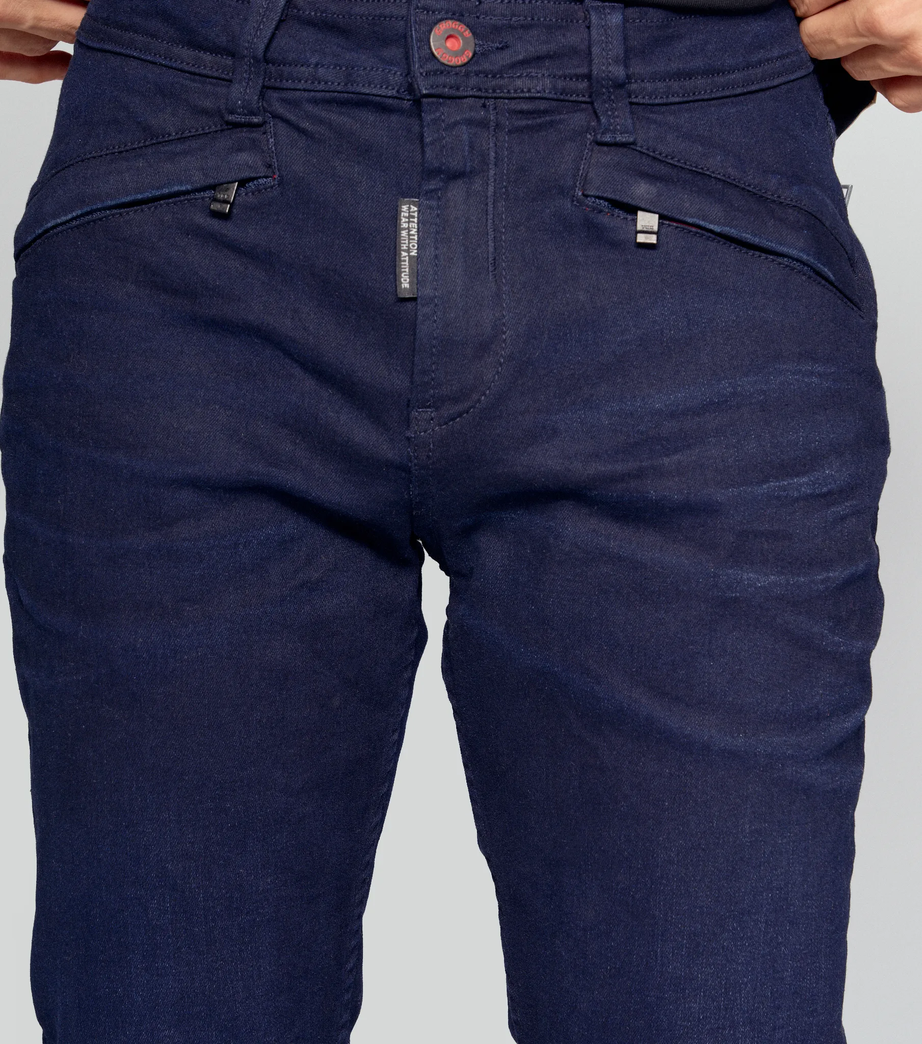 Amter Jean Skinny Con Ribete Masculino Groggy 833459 AO