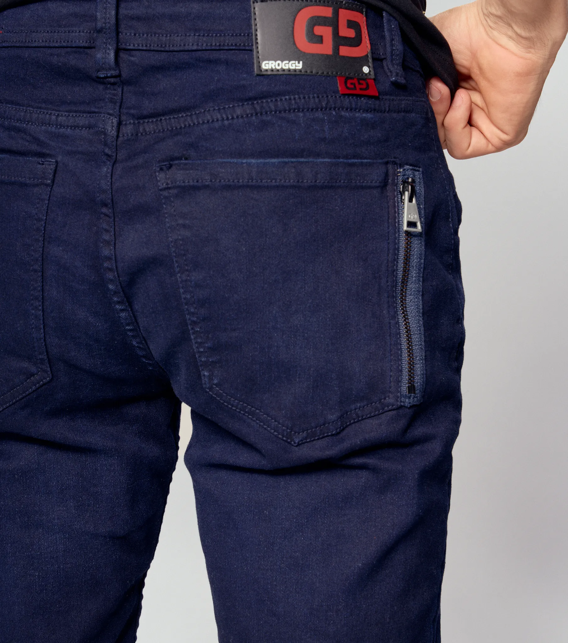 Amter Jean Skinny Con Ribete Masculino Groggy 833459 AO