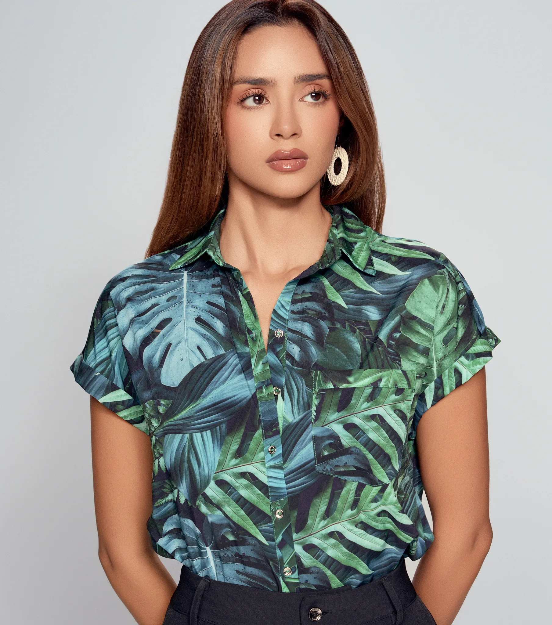 Blusa Camisera Manga Corta Sublimada Derek 835506 VD