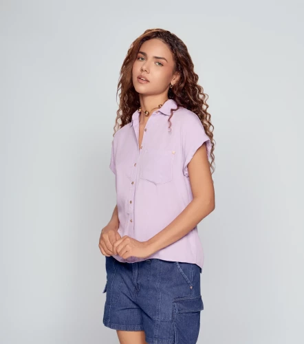 Blusa Para Mujer Camisera Unicolor Victoria DerekLI