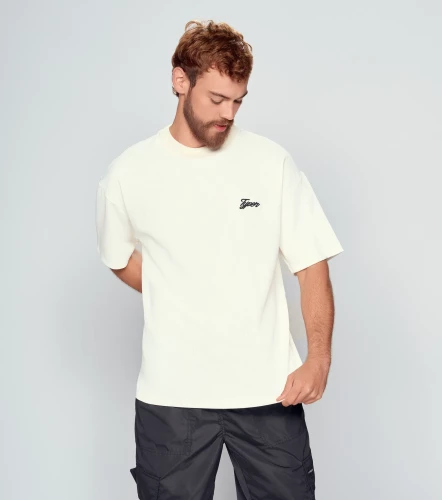 Borton T Shirt Cuello Tejido En Lineas TyperBH