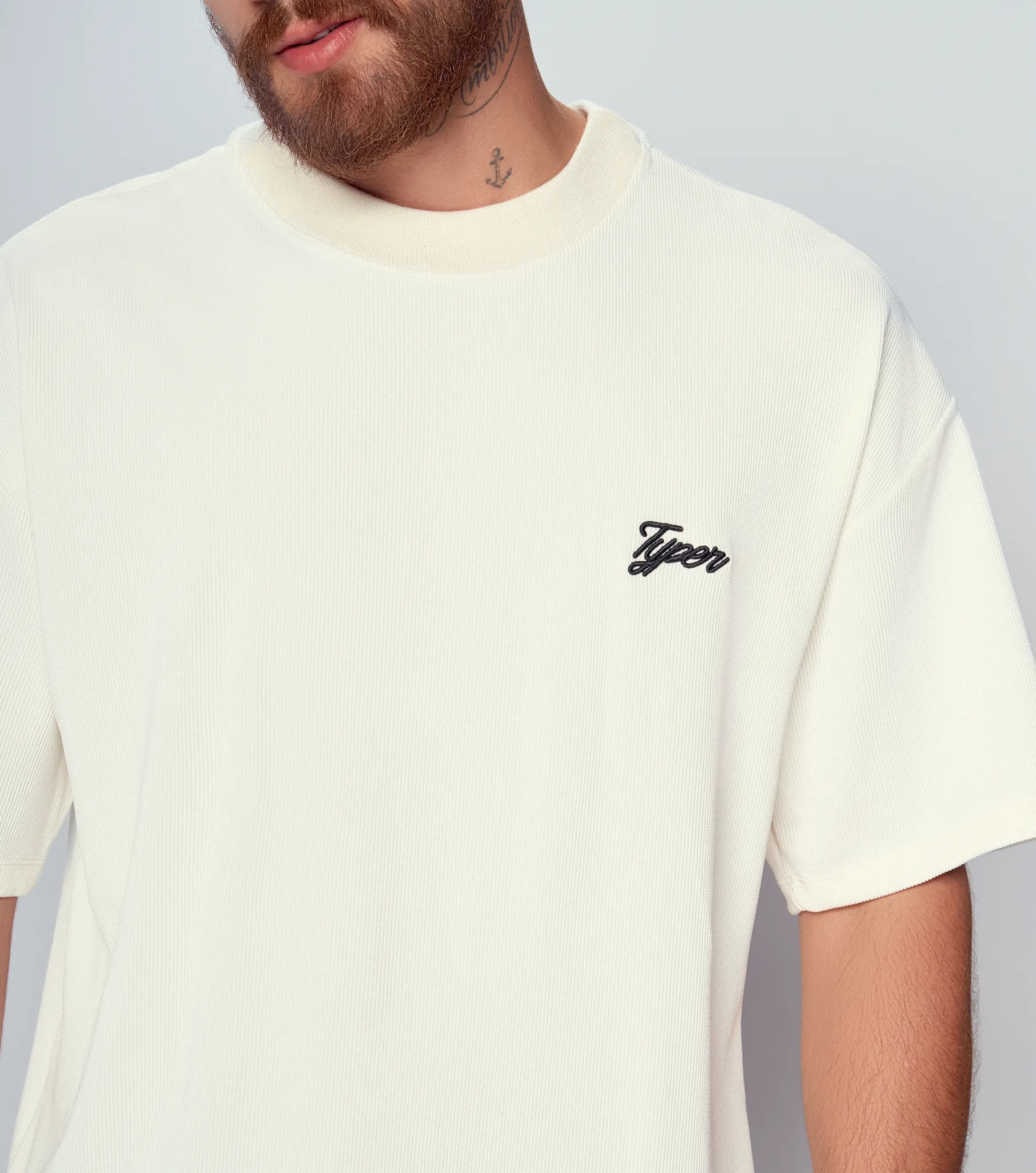 Borton T Shirt Cuello Tejido En Lineas Typer 835456 BH