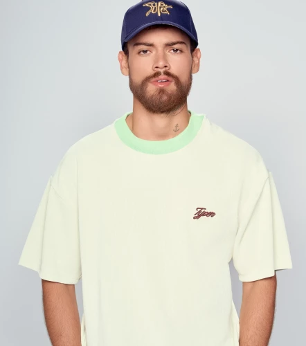 Borton T Shirt Cuello Tejido En Lineas TyperVC