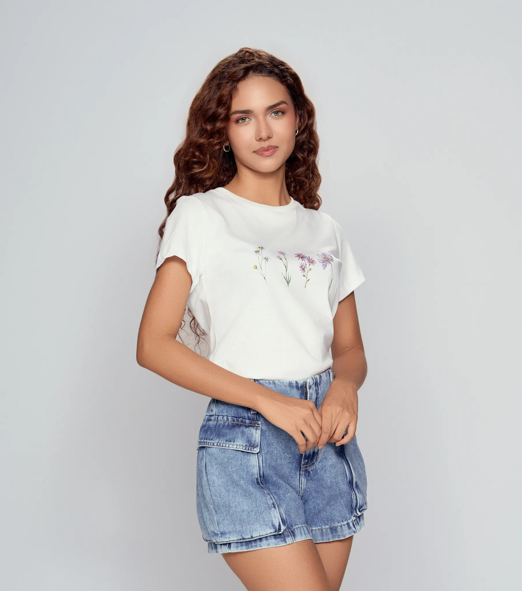 Camiseta Para Mujer Camila Derek Lovely 834981 BL