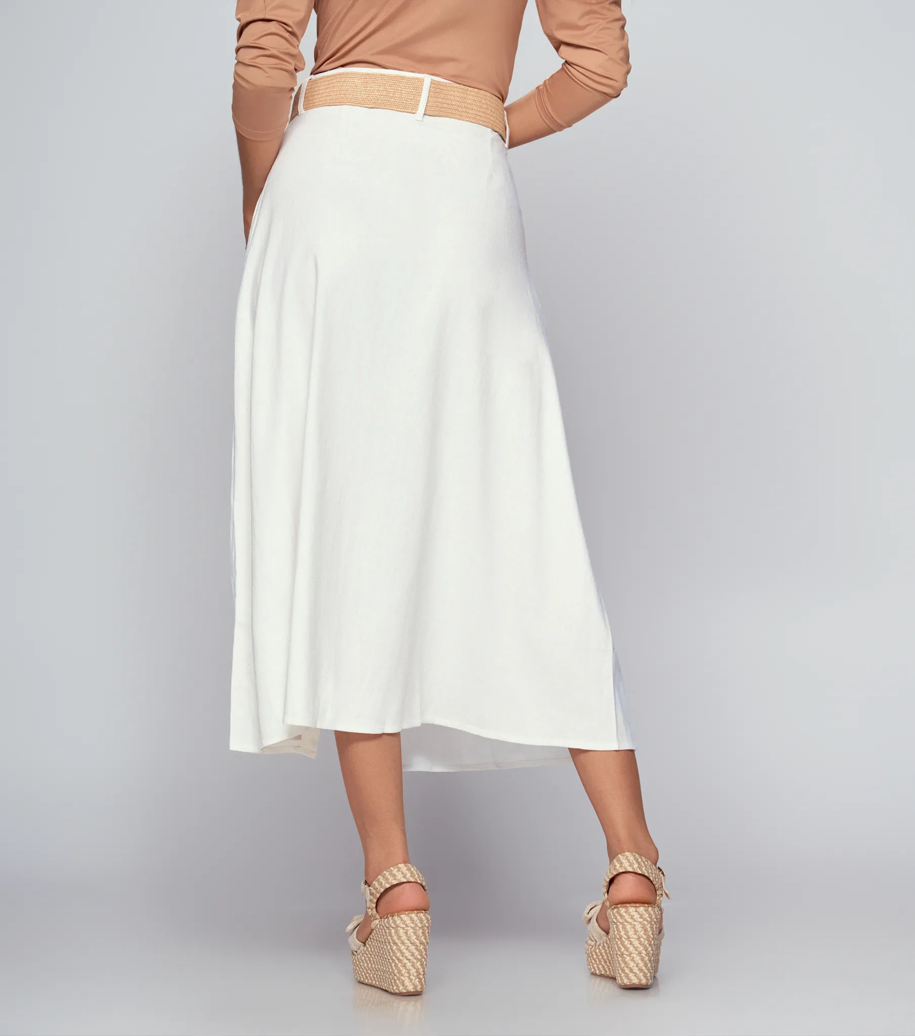 Falda Midi Para Mujer Stella Derek 834932 BL