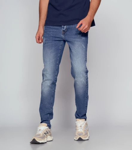 Iron Sair Jean Con Proceso Y Rotos Azul UnserAZ