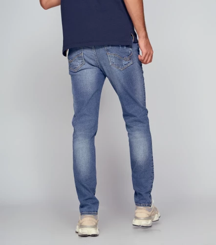 Iron Sair Jean Con Proceso Y Rotos Azul UnserAZ