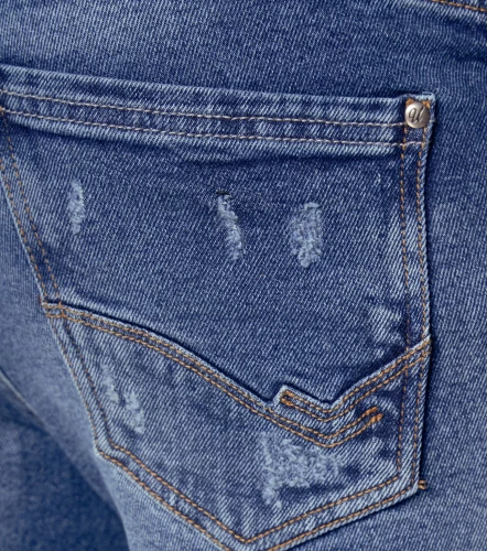 Iron Sair Jean Con Proceso Y Rotos Azul UnserAZ