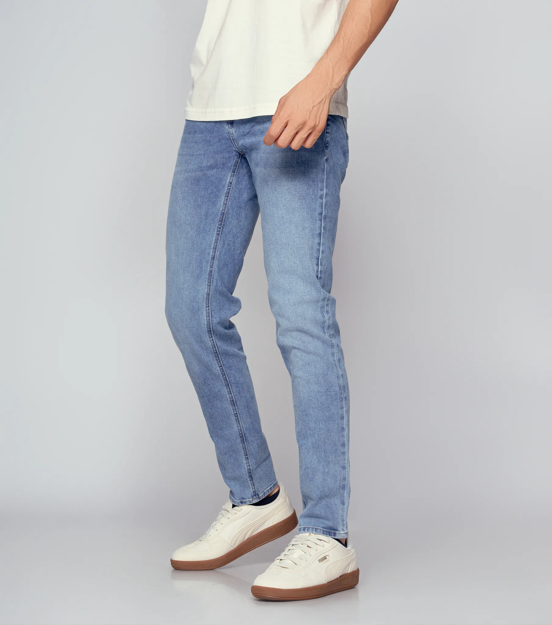 Jean Para Hombre Con Proceso Claro UnserAZ