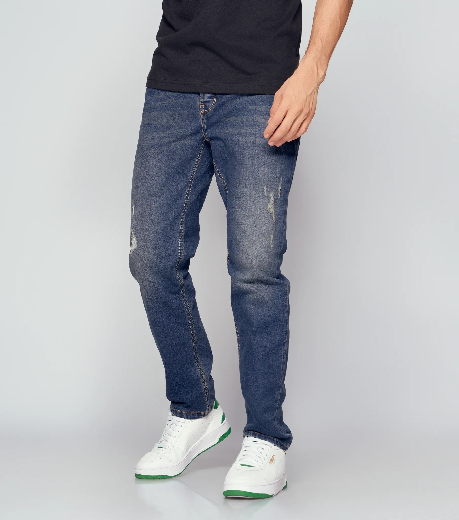 Jean Para Hombre Molderia Iron Con Proceso Oscuro Unser 830829 AZ