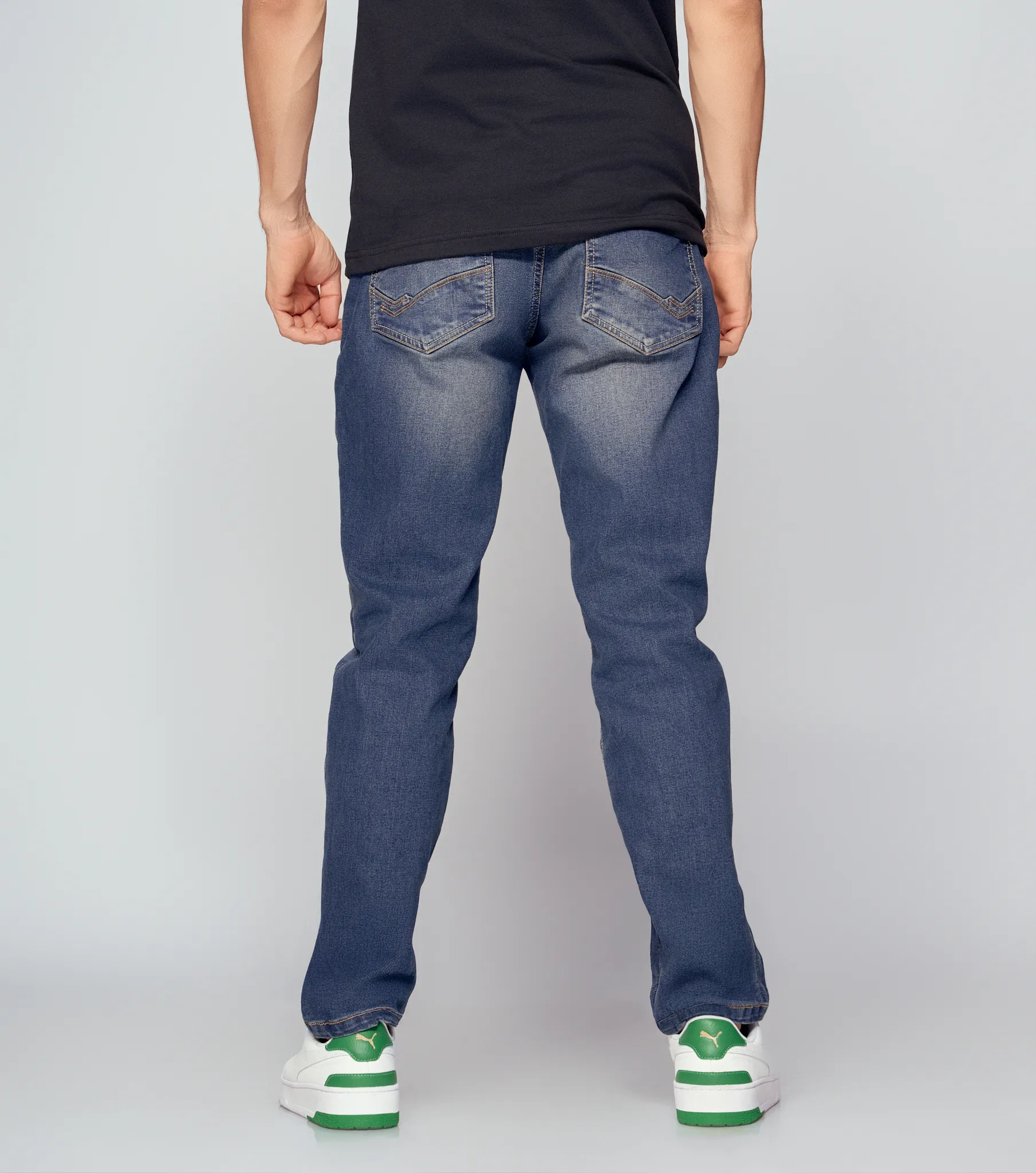 Jean Para Hombre Molderia Iron Con Proceso Oscuro Unser 830829 AZ