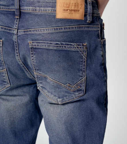 Jean Para Hombre Molderia Iron Con Proceso Oscuro UnserAZ