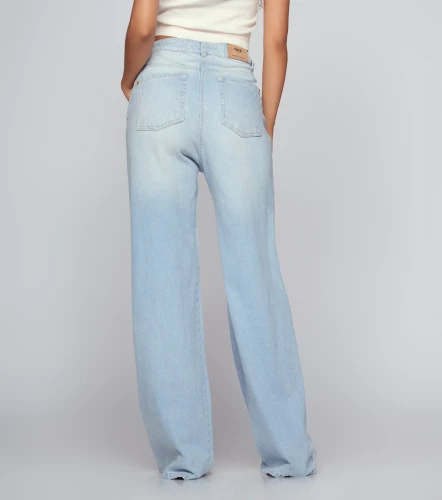 Jean Wide Leg Con Proceso Barcelona Missy DerekAZ