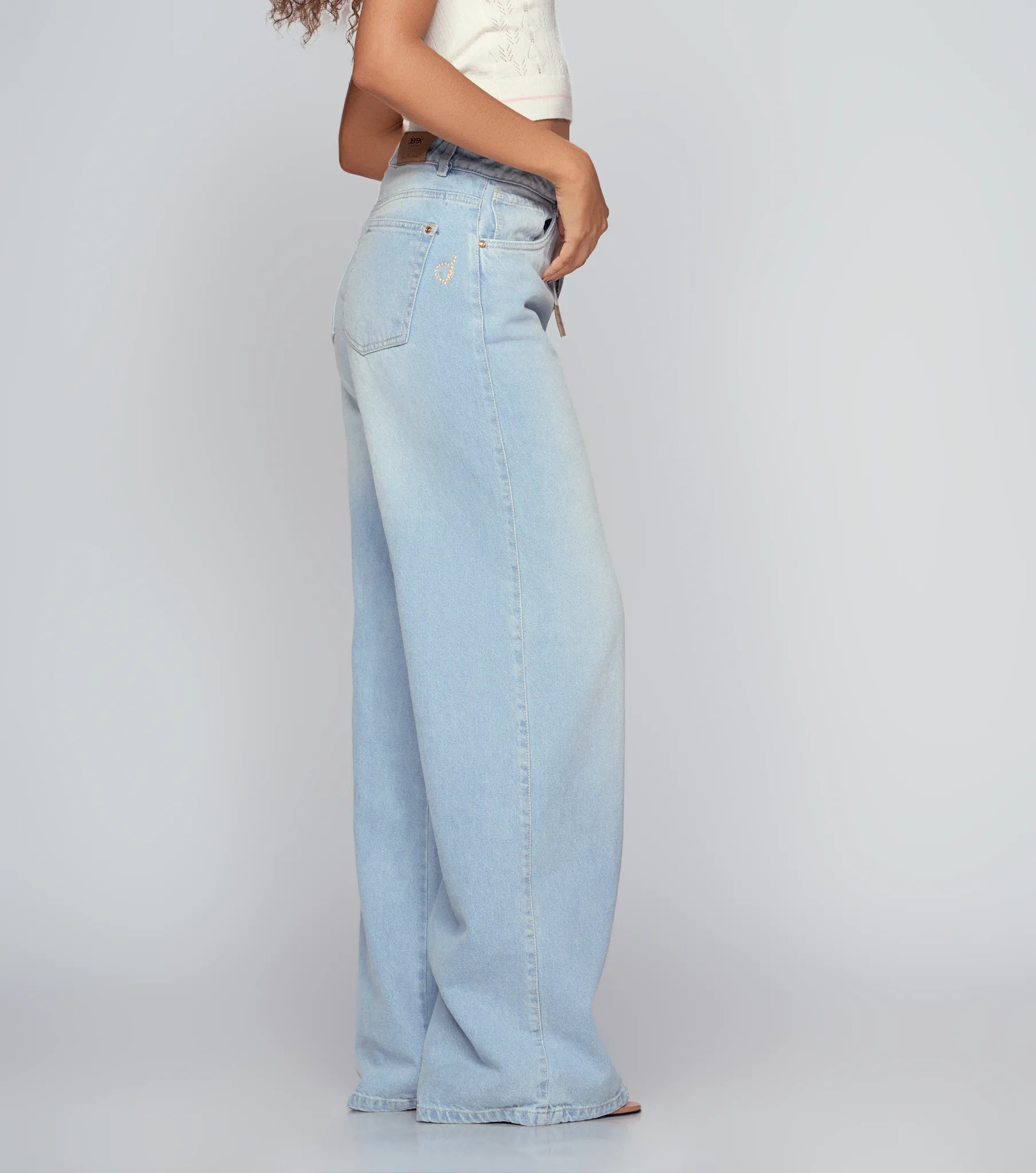 Jean Wide Leg Con Proceso Barcelona Missy Derek 834736 AZ