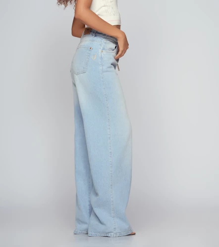 Jean Wide Leg Con Proceso Barcelona Missy DerekAZ